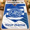 Flannel BlanketQueens Park Rangers FC Custom Name Text Personalized Soft Warm Throw Blanket Home Decor Gift