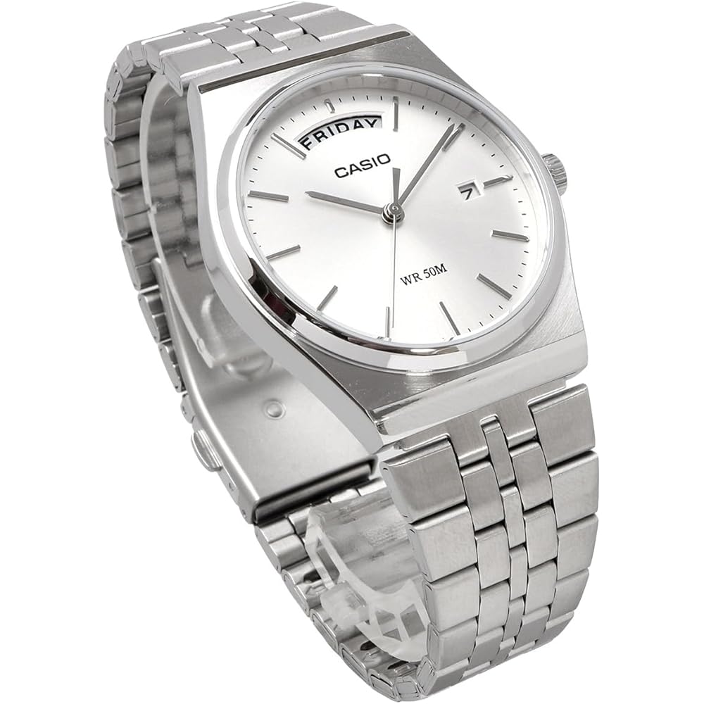 Casio Standard Analog Quartz Men's Watch MTP-B146D-7AV Silver Stainless Steel Water Resistant