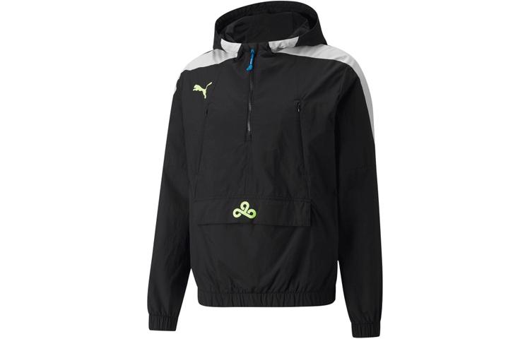 PUMA Jackets Men's Black Hooded Moderate Straight Fit 533944-01