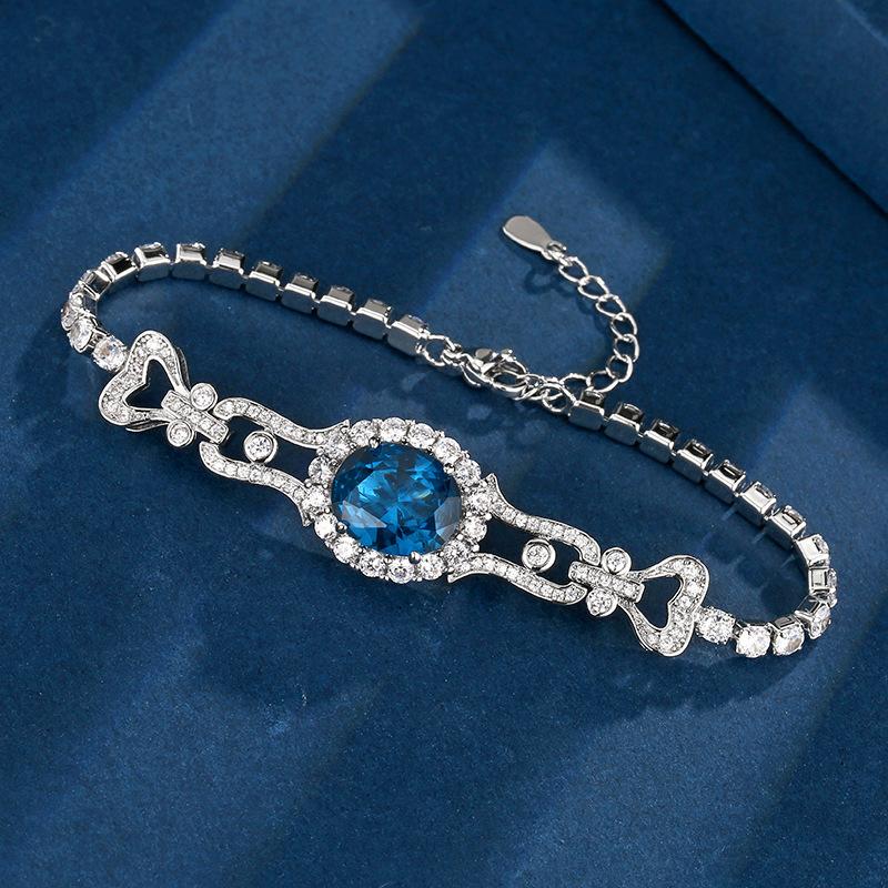 

Jewelry Retro Simulation Colored Treasure Egg-Shaped Temperament Bracelet Jewelry Women 10 * 12