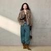 Bailuyu V-Neck Fox Fur Short Winter Jacket