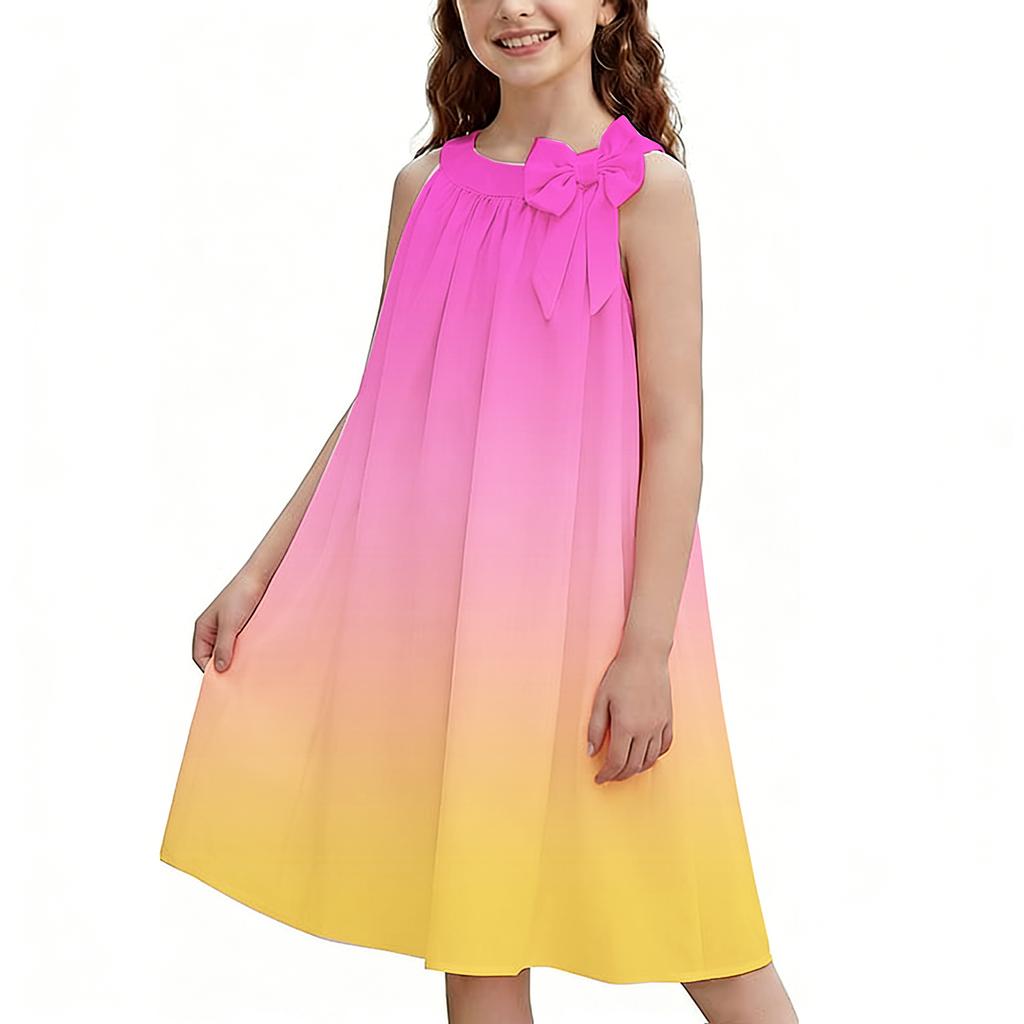 Children's Fashion Dress, Sleeveless Casual Loose Thin And Light Camisole Dress