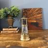 25.4 Cm Brass, Glass Nautical Hanging Oil Lamp