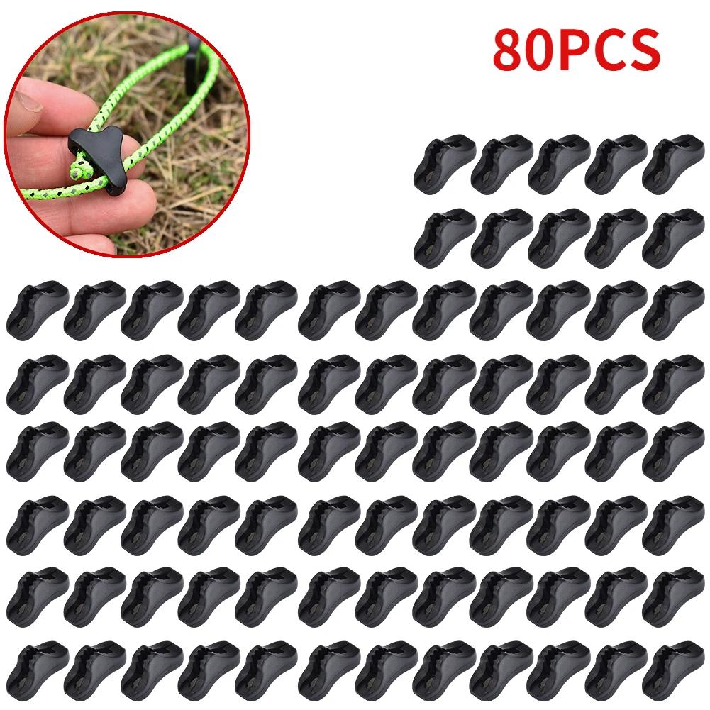 Camping Tent Fastener Wind Rope Buckles Triangle Anti Slip Cord Stopper Tools