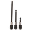 (3Pcs) Set 1/4-inch Chuck Drill Screwdriver Bit Spring Holders Extension