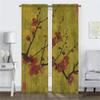 Blossom Branches Extend Curtains for Living Room Curtain Partition Tulle for Bedroom Halloween Decoration Curtains 2 Pieces Home