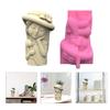 Cute Girls Pen Holder Pot Silicone Mold Epoxy Resin Mold Table Ornament Mold