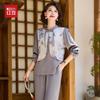 Hodo Damen Elegantes Chinesisches Stil Blumen Langarm Top