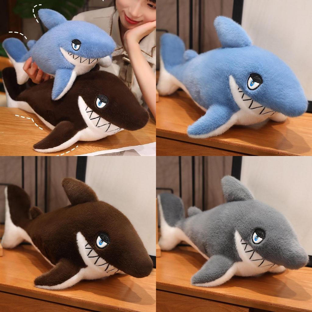 Realistic Megalodon Shark Plush Toy Soft And Huggable Ocean Animal Doll Museum Souvenir For Kids