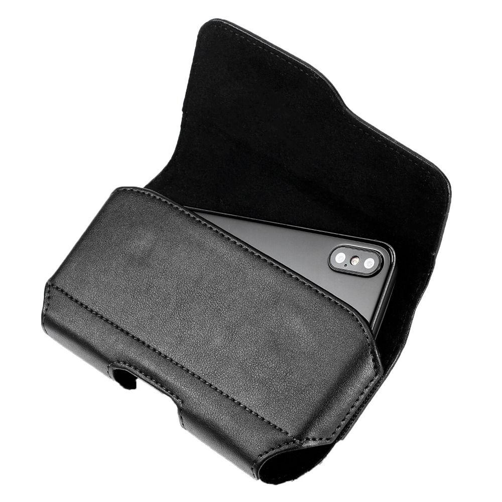 Kožené puzdro na telefón Klip na opasok Horizontálny štýl Kožený kryt na telefón Puzdro Športový nástroj