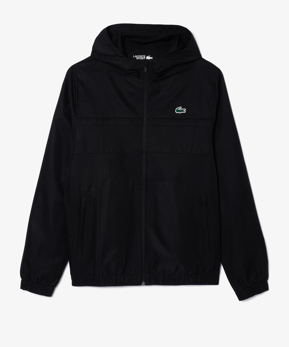 Lacoste Men`S Water-Repellent Hooded Training Jacket