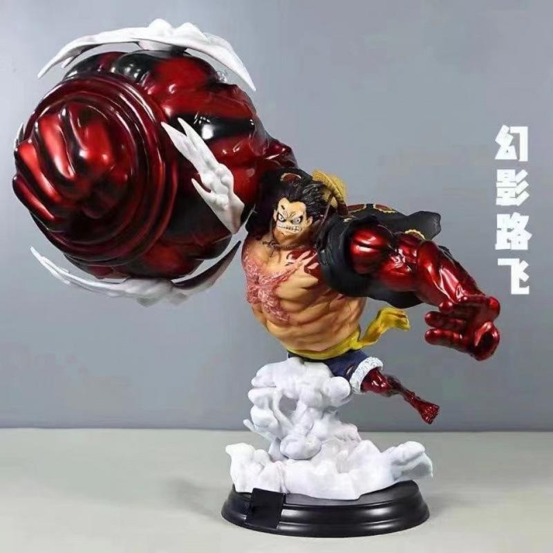 ONE PIECE Fire Fist Luffy Ace Ghost Slash Sauron Devil Wind Leg Sanji Anime Figure Peripheral Model Knickknack