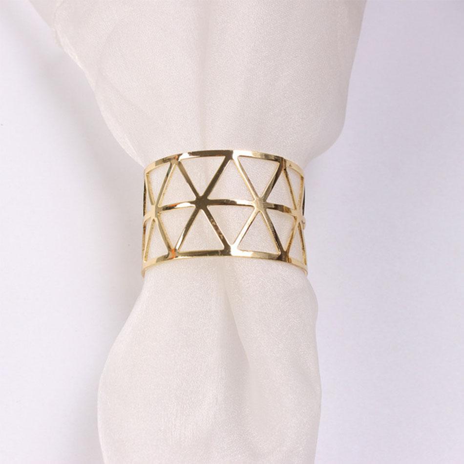 4PCS Metal Napkin Rings,Simple Ring Models Napkin Buckle, Wedding Napkin Holder,for Dining Room Family Dinner Table Decor