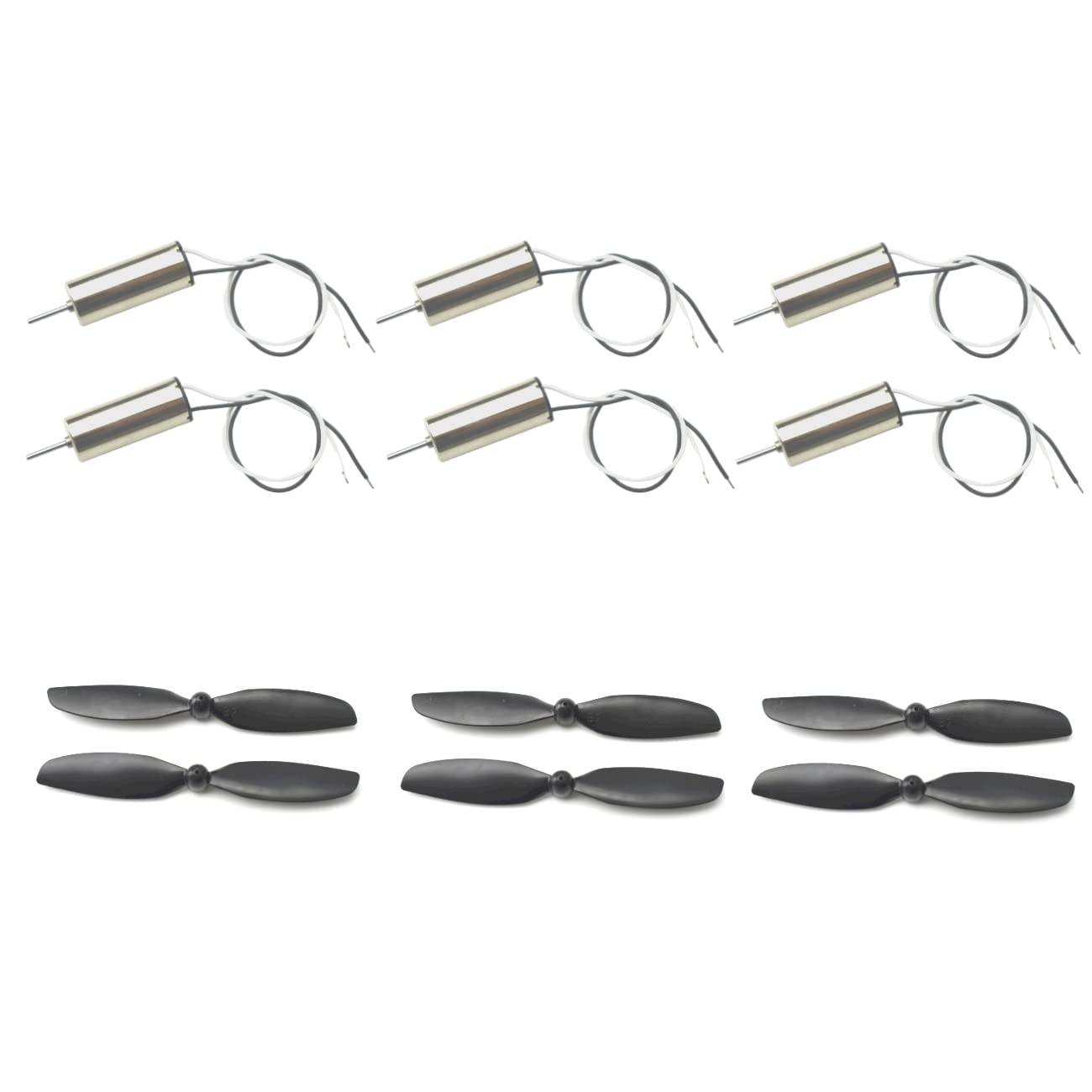 

CHANCS 820 43800RPM Coreless Micro Motor with Small Hardware Tool for Tello Drones 3.7V Propellers, 6-Piece Set,