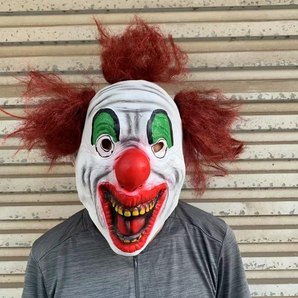 Various Clown Mask Halloween Scary Evil Clown Head Cover Costume Party Movie Cosplay Joker Mask Creepy Devil Smiling Clown Masks
