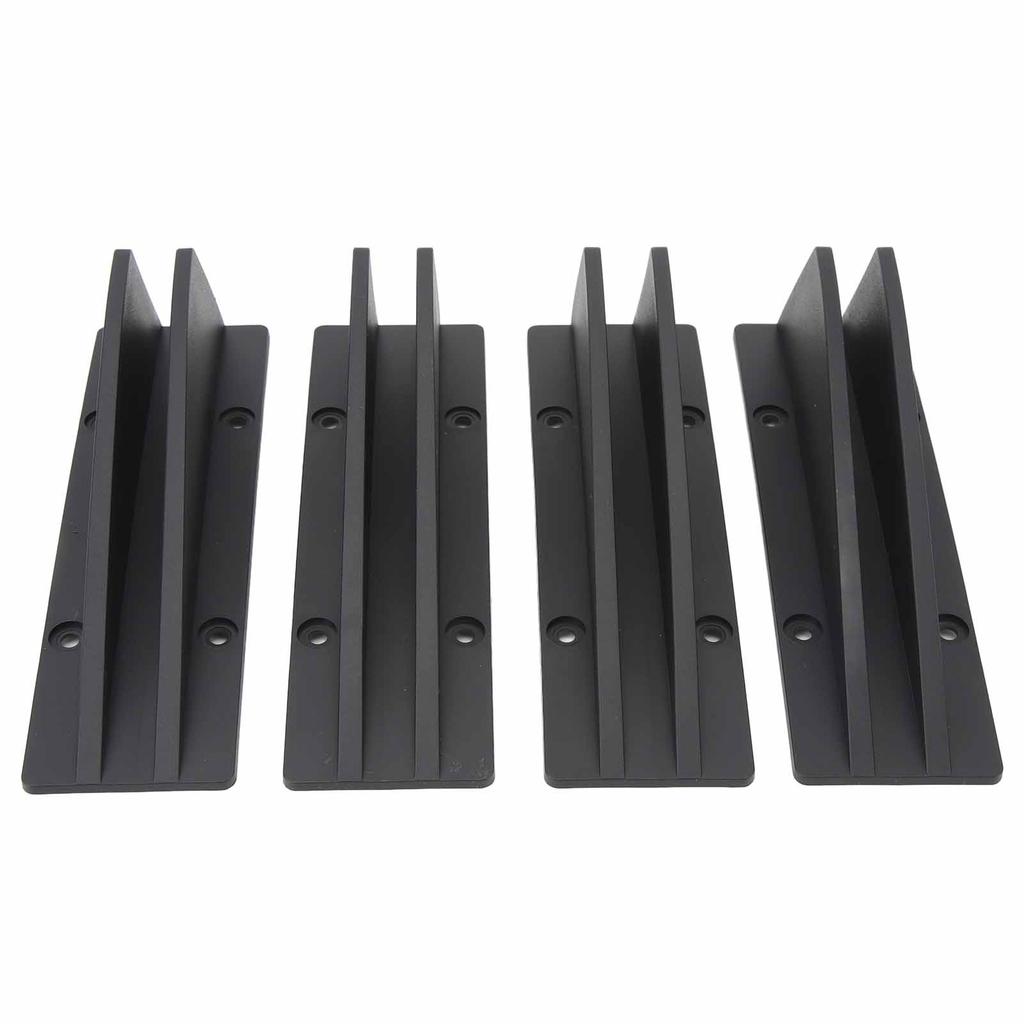 4PCS Car Rear Lower Spoiler Sporty Universal Rear Bumper Chassis Diffuser Lip Wing Splitter for 1 Series E90 E91 Black