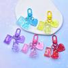 Bling Heart Animal Candy Keychain Key Ring For Friend Lovers Cute Creative Bag Car Earphone Box Key Accessories
