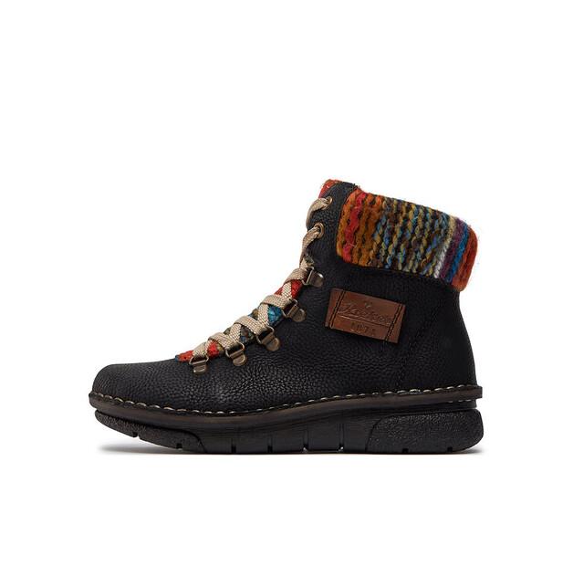 Rieker 73343-00 Ankle Boots, Black