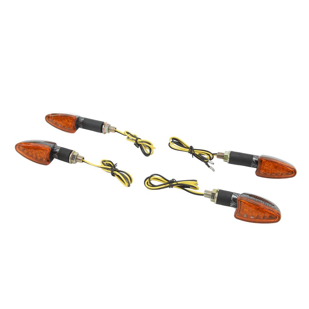 4PCS Motorcycle Turn Signal Light Front and Rear Waterproof Bright Light Universal Replacemen for Suzuki Type1