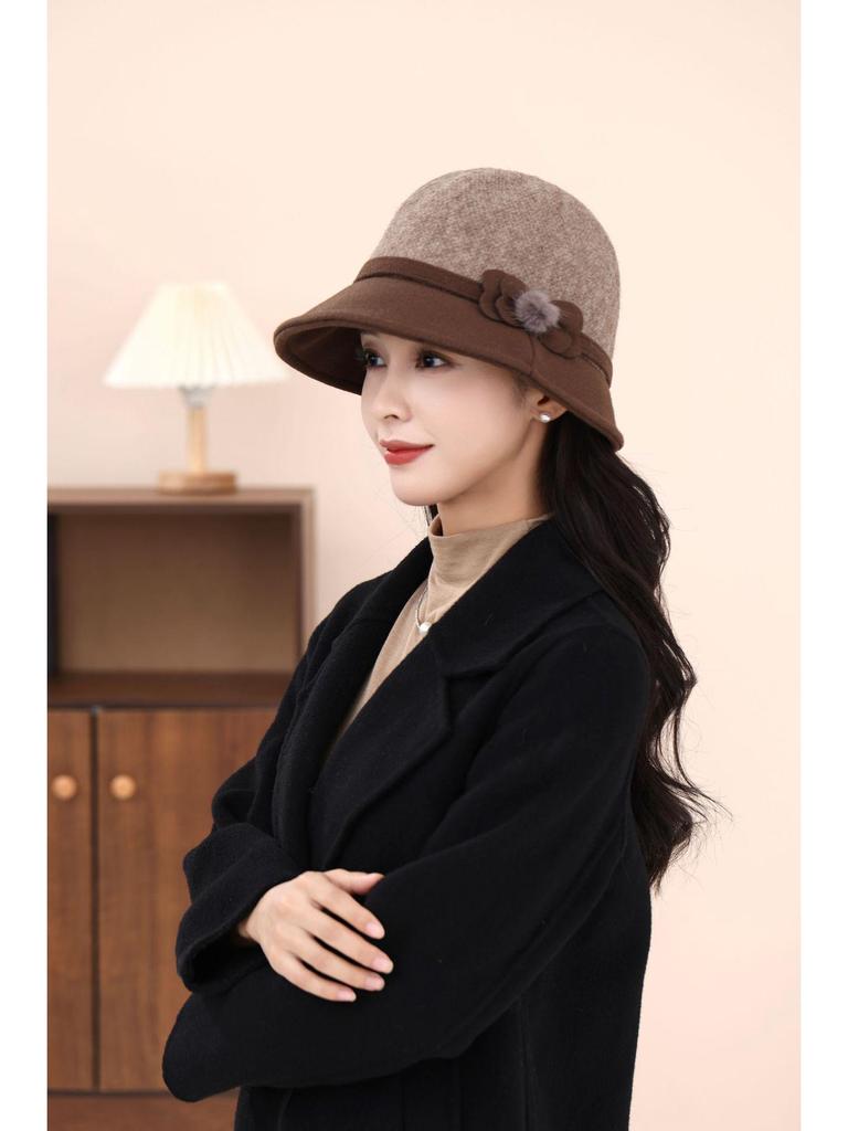 Hepburn Style Korean Fisherman Hat - Elegant Bowknot Face-Slimming Bucket Hat for Women