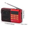 Portable Digital FM Radio Rechargeable BT 5.4 Radio Speaker with LED Display Pocket Radio Gifts for Seniors Elderly
