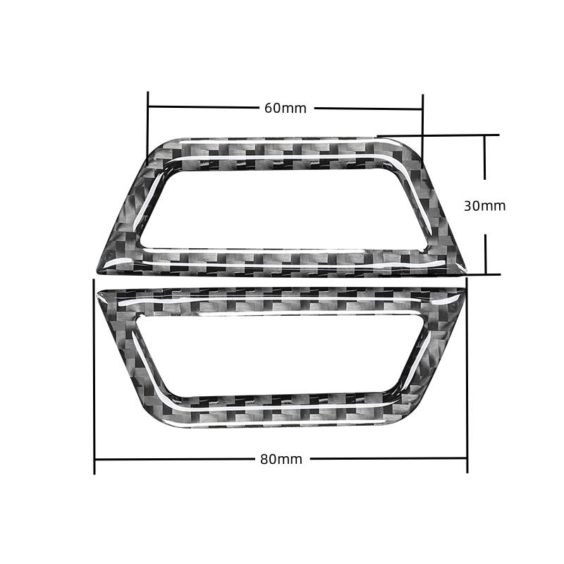 

For BMW 3 Series E46 323i 328i 330i 325i 1999-2004 Accessories Carbon Fiber Interior Car Rear Roof Vents Trim Cover Stickers