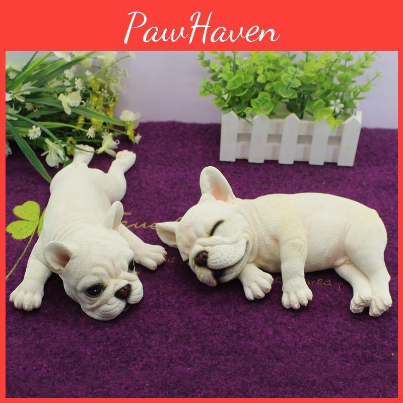 French Simulated Bulldog Model Tabletop Figurine Micro Landscape Decoration