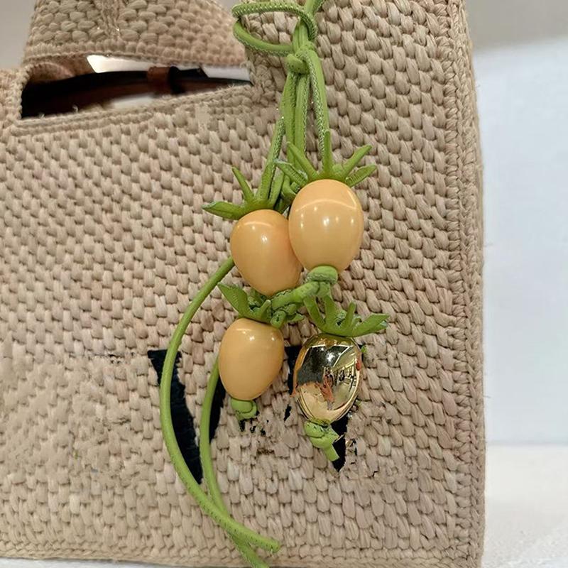 Bag Charm, Exquisite Tomato String Pendant Woman All-Match Cute Backpack Pendant Bag Accessories