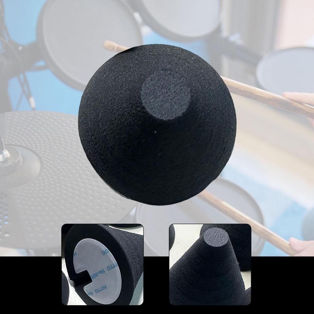 Electronic Drum Foam Cone Pad Piezo Trigger Improves Sound Protection Stability Portable