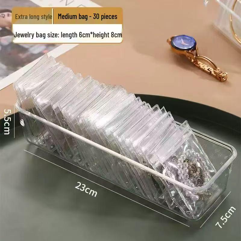 Jewelry Organizer Box - Transparent Anti-Oxidation Storage for Necklaces, Rings, Earrings, and Nails