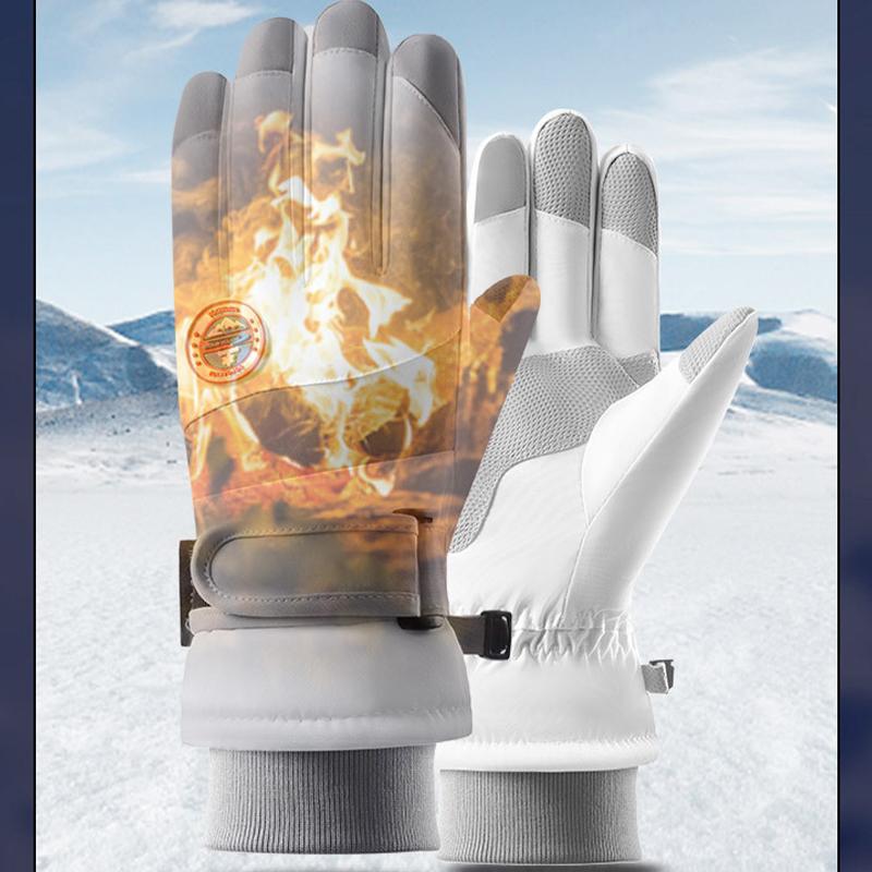 Skihandschuhe Winter Samt Outdoor Reiten rutschfeste wasserdichte verdickte warme Touchscreen-Handschuhe