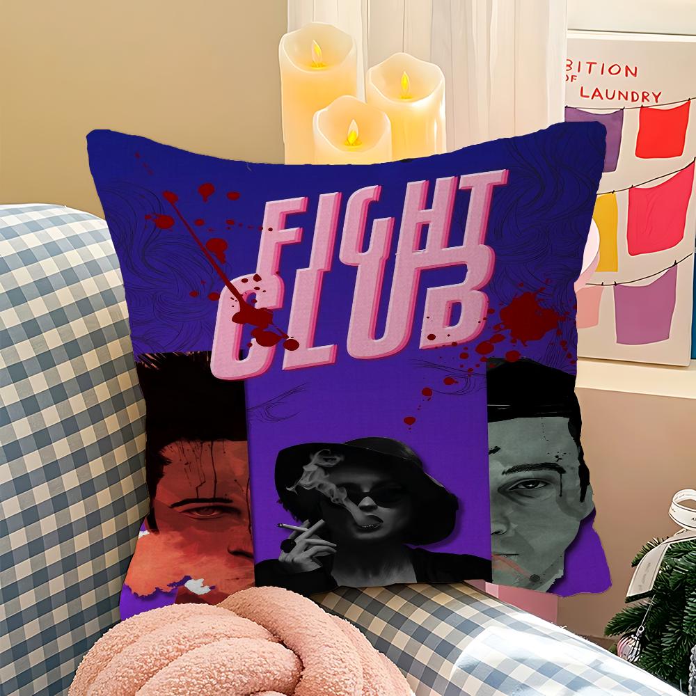 Movie Fight Club Cushion Cover Pillowcase Upholstery Sofa Throw Pillow Home Decor Pillowcas