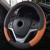 100% DERMAY Brand Leather Steering Wheel Cover Non-slip for Renault Megane 2 II MK2 2002-2009 Car Styling Auto Accessories