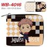 Jujutsu Kaisen Short Wallet Anime Cartoon Leather Bifold Card Holder Coin Purse for Students Men Women