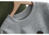 2025 Autumn Women's Cotton Round Neck Printed Casual Loose Slimming Long Sleeve Hoodie Top