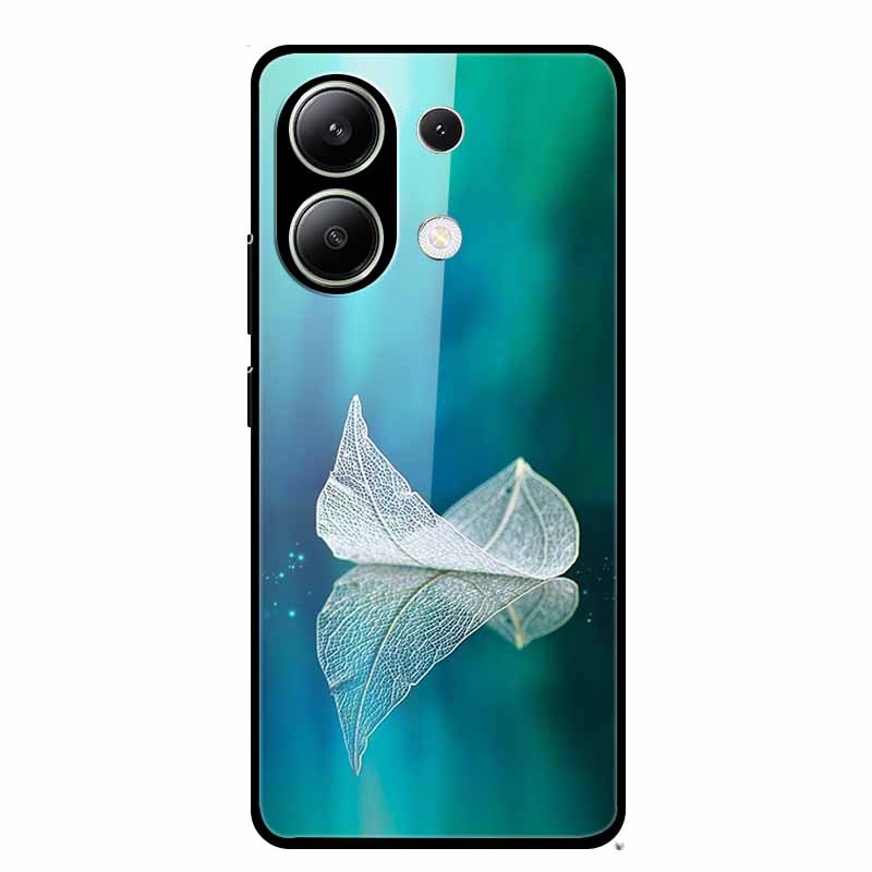 Glass Case For Xiaomi Redmi Note 13 Case Soft Bumper Tempered Glass Hard Back Cover For Redmi Note 13 Pro Phone Case Funda Coque