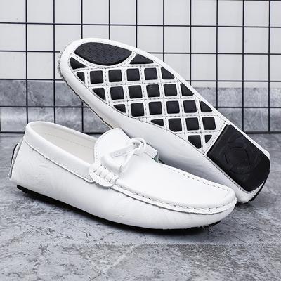 Scarpe casual da uomo in vera pelle, mocassini morbidi da uomo, scarpe basse da uomo, scarpe da guida traspiranti, marchio di moda