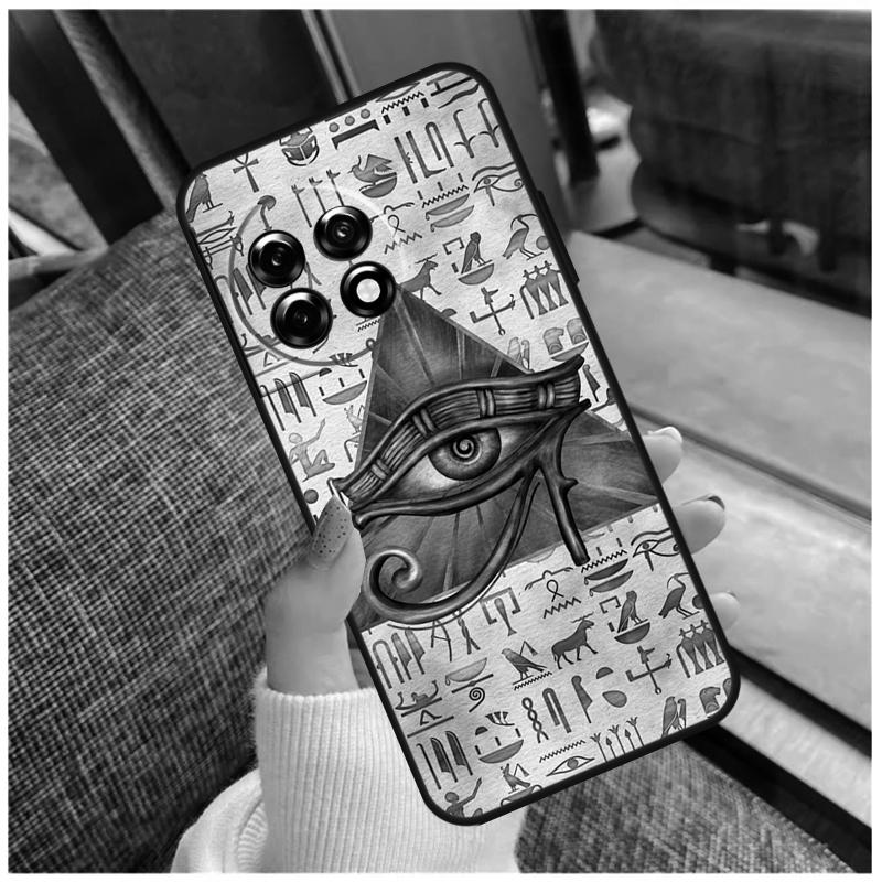 Egyptian Eye Of Horus Case For OnePlus 13 15 13R 13T 12 12R 11 9 10 Pro 10T 8T Nord 5 CE 2 3 4 Lite N20 N30 Coque