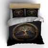 Golden Tree of Life Bedding Set Bedding Set (1 Duvet Cover, 2 Pillowcases, Duvet Not Included)
