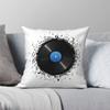 33 Vinyl Record Music Notes Square Pillowcase Polyester Linen Velvet Pattern Zip Decor Room Cushion Cover Wholesale 18