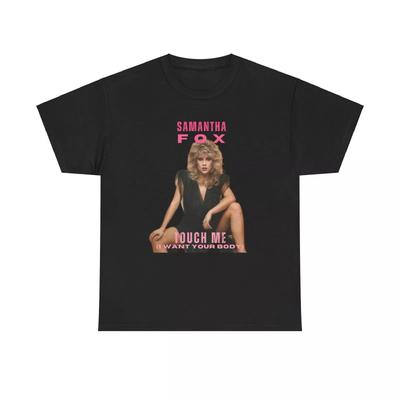Samantha Fox Touch Me (Ich will deinen Körper) Unisex Schweres Baumwoll-T-Shirt, 80er