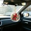 Acrylic Holiday Hanging Ornaments Christmas Ornament, Double Side Printed Santa Pendant for Tree Window, Indoor Outdoor 2D Flat Festive Decor