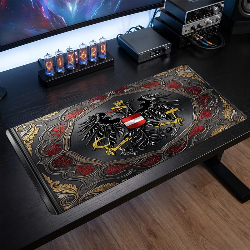 Austria Football Crest Mouse Pad, Extended Non Slip Rubber Desk Mat for Gaming Office Laptop Fan Gift