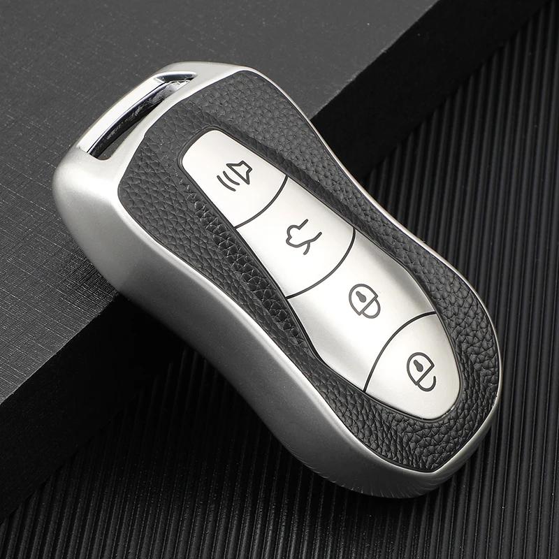 

For Geely Azkarra Fy11 Atlas Pro New Emgrand Gs X6 Suv Ec7 Soft Leather Tpu Car Remote Key Cover Case Keychain Accessories