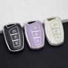 3 Buttons TPU Remote Key Case Cover Fob Shell For Hyundai Santa Fe 3DM Grand SantaFe IX45 Azera Grandeur HG Genesis G80 EQUUS