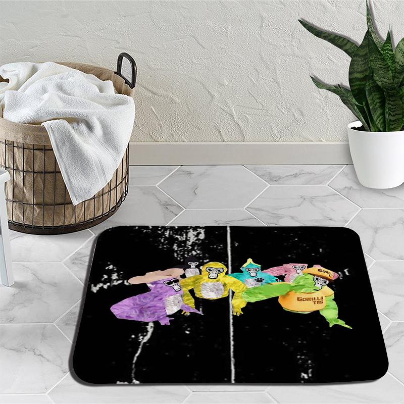 Gorilla Tag Monke Carpets for Living Room Cartoon Monkey Bedroom Decor Bedside Carpet Home Plush Rugs Fluffy Soft Lounge Rug Floor Mat