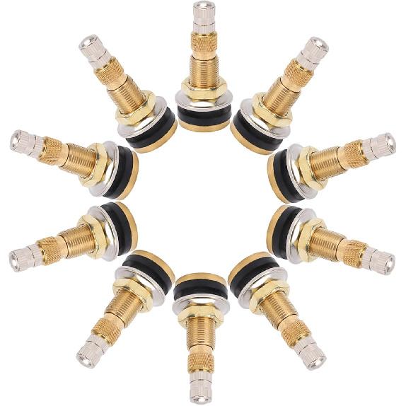 TR618A Traktor Luft-Flüssigkeits-Ventilschäfte, Tubeless-Klemmventil-Schäfte für Industrie- und Landwirtschaftsräder, Traktor, Grader (Packung mit 10)