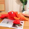 30-80cm Faux Lobster Plush Toy Lifelike Red Shrimp Sofa Pillow Soft Stuffed Animal Crayfish Doll Home Decoration Gift for Kids