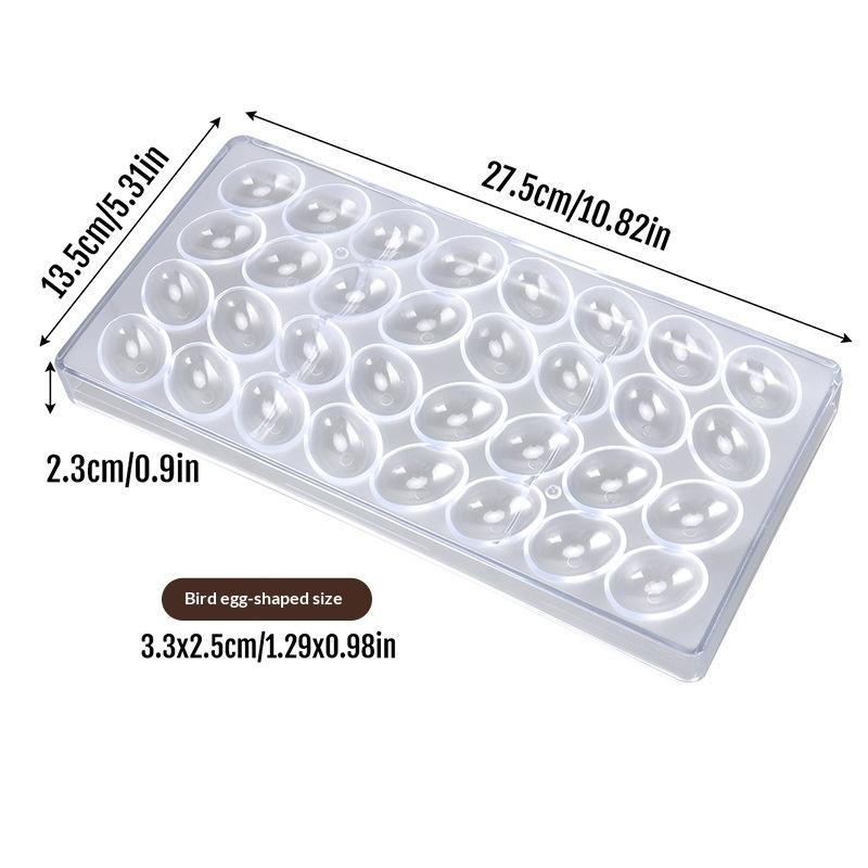 Professionelle Kunststoff-Schokoladenform Transparent Handgemacht Kugel Schokoladenwerkzeuge DIY Kuchenform Dessert Pudding