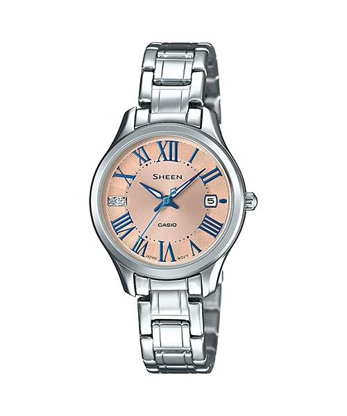 

Casio Men s Stainless Steel 50M Water Resistant Analog Quartz Watch SHE-4050D-9A золотой